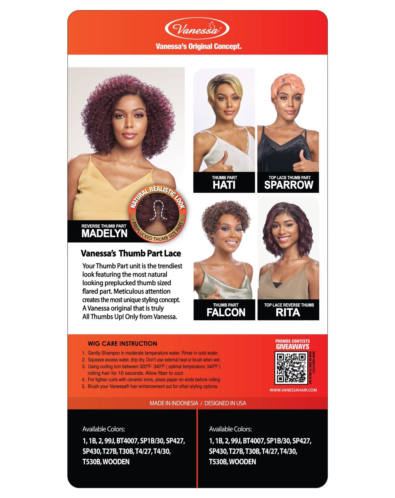 Vanessa Thumb Part Synthetic Wig RMB Madelyn - ANNS BEAUTY SUPPLY