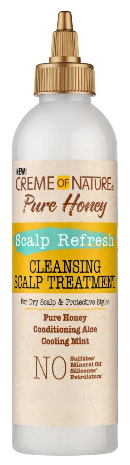 Creme of Nature Pure Honey Scalp Refresh Cleansing Scalp Treatment 8oz