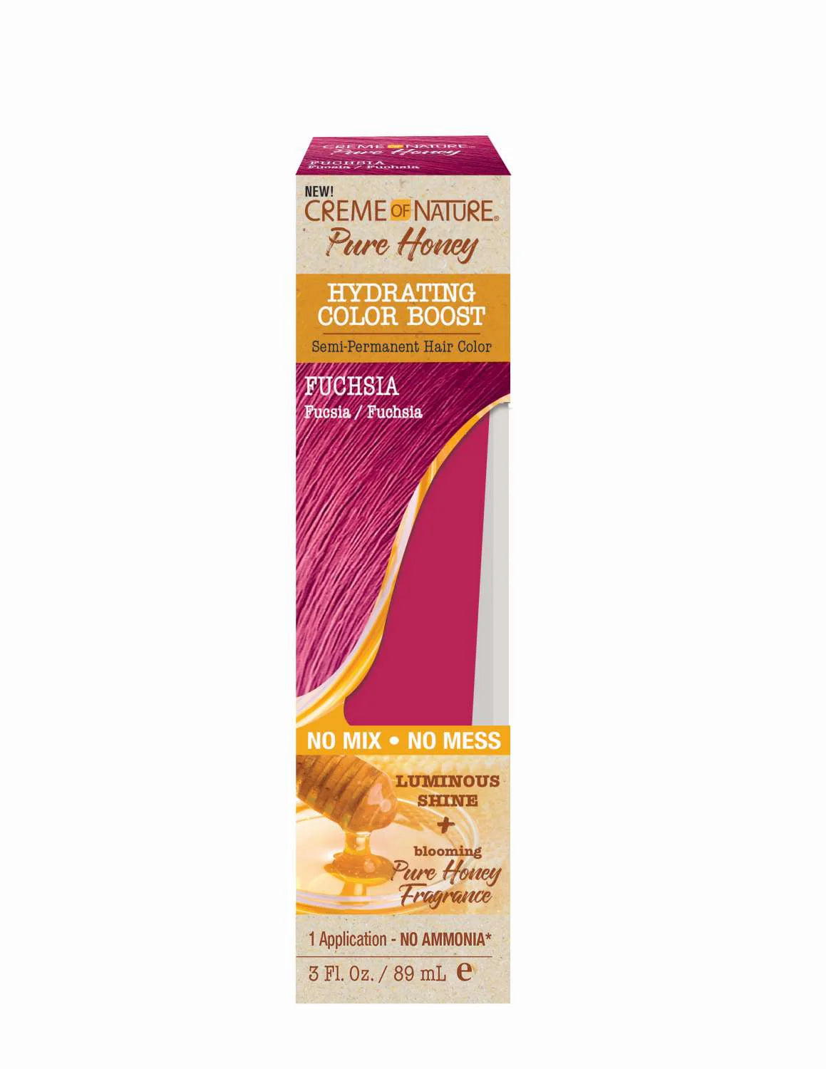 Creme of Nature Pure Honey Semi-Permanent Hair Color Fuchsia - 3oz