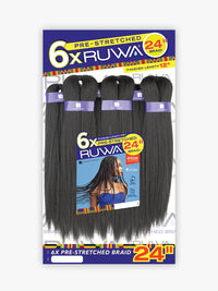 Sensationnel African Collection RUWA 6X Pre Stretched Braid 24 Inch