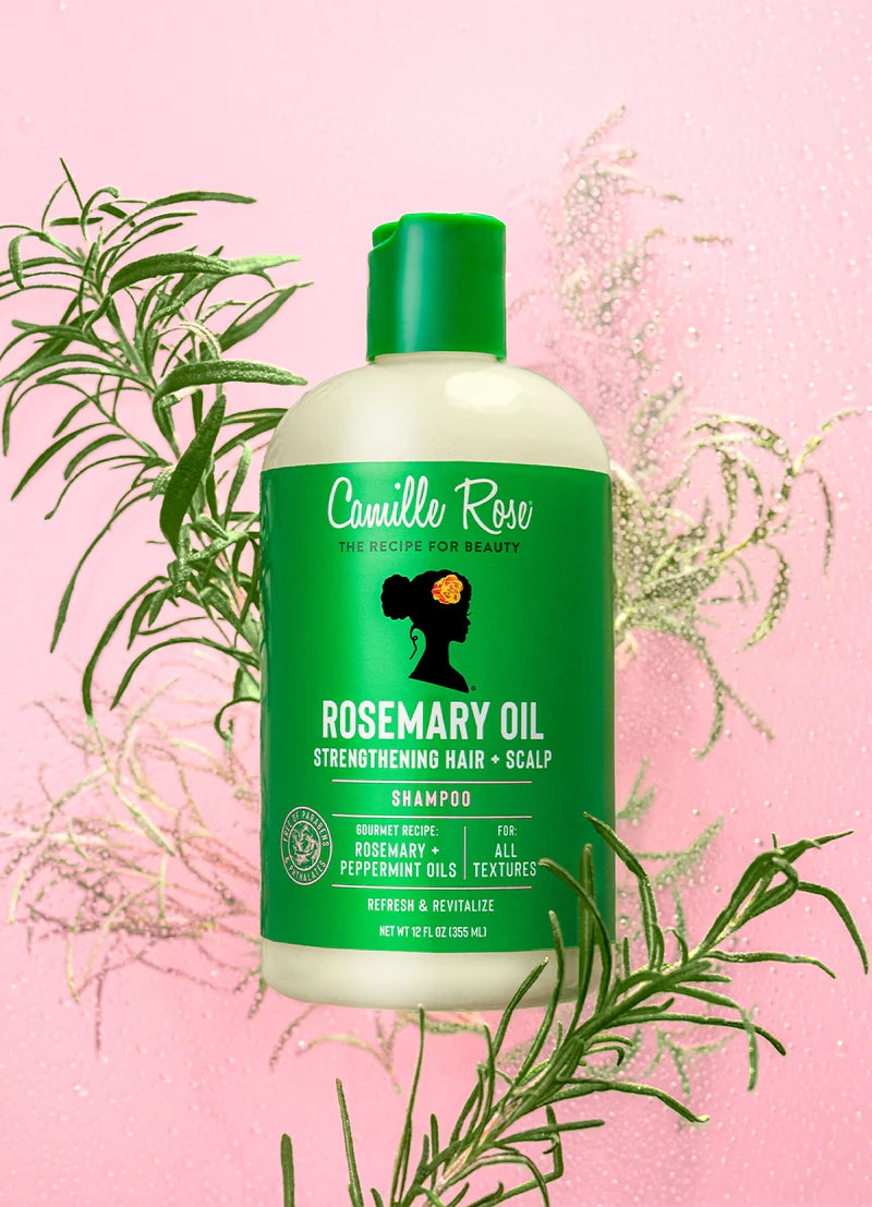 Camille Rose Rosemary Oil Strengthening Hair + Scalp Shampoo 12 oz
