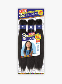 Sensationnel Ruwa Kids Pre-Stretched Braid 12″ – 3X Pack - ANNS BEAUTY SUPPLY