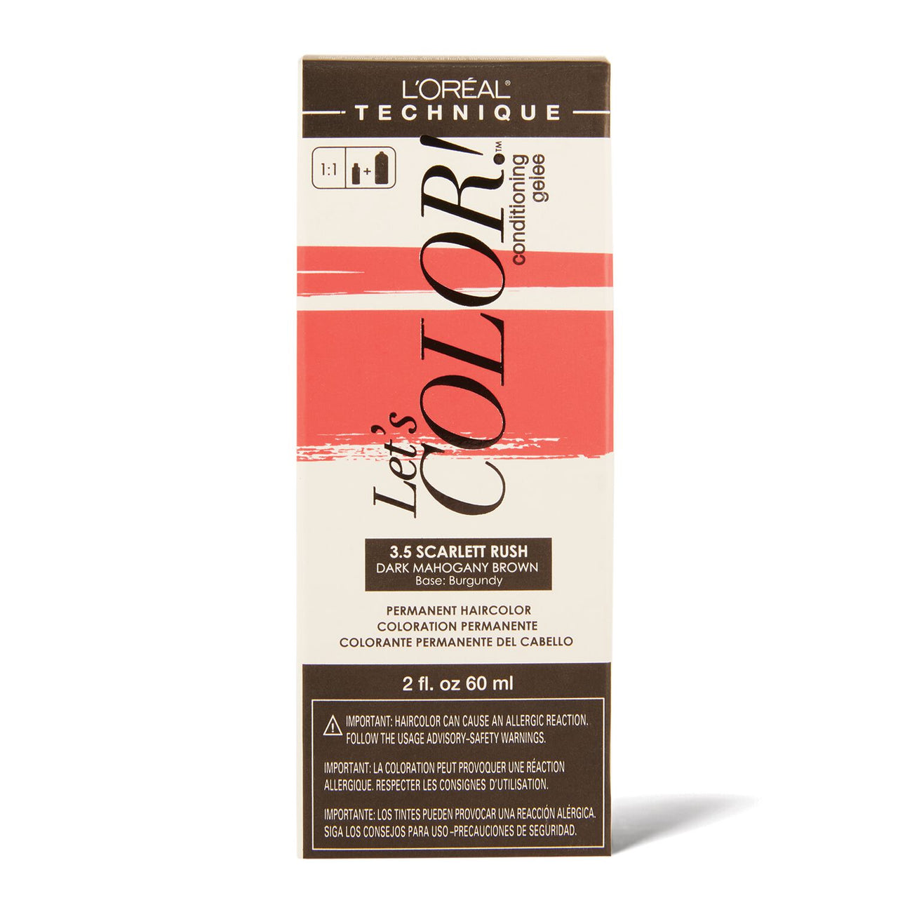 L'Oréal Technique Let's Color! Conditioning Gelee – 3.5 Scarlett Rush