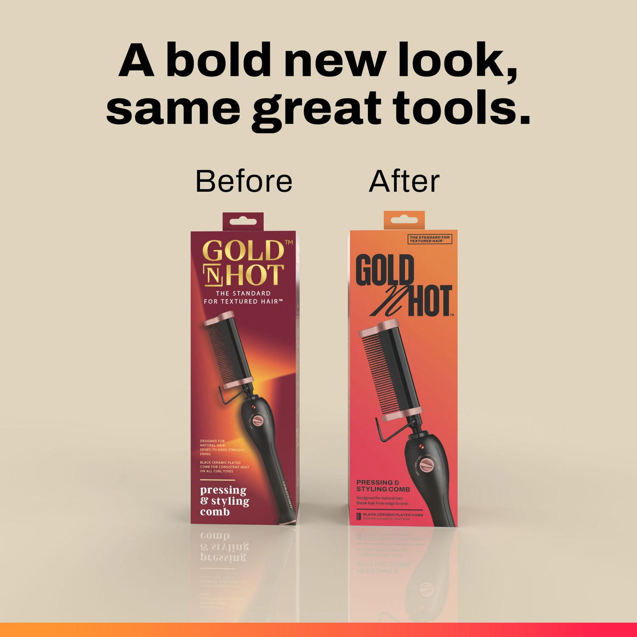 Gold N Hot Pressing & Styling Comb GH2500 - ANNS BEAUTY SUPPLY
