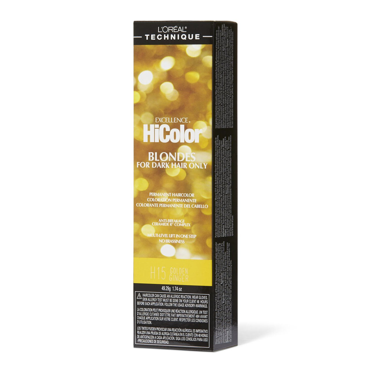 L'Oréal Technique Excellence HiColor Blondes for Dark Hair Only – H15 Golden Ginger