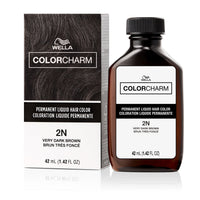 Wella Colorcharm Permanent Liquid Hair Color 2N Very Dark Brown 1.42 fl. oz. - ANNS BEAUTY SUPPLY
