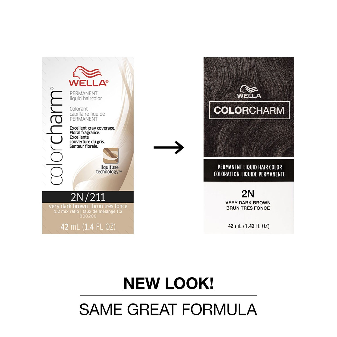 Wella Colorcharm Permanent Liquid Hair Color 2N Very Dark Brown 1.42 fl. oz. - ANNS BEAUTY SUPPLY