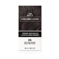 Wella Colorcharm Permanent Liquid Hair Color 2N Very Dark Brown 1.42 fl. oz. - ANNS BEAUTY SUPPLY