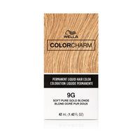 Wella Colorcharm Permanent Liquid Hair Color 9G Soft Pure Gold Blonde 1.42 fl. oz. - ANNS BEAUTY SUPPLY