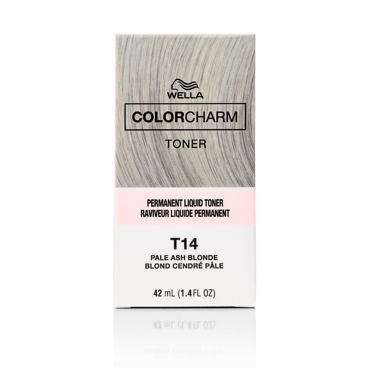 Wella Colorcharm Permanent Liquid Toner T14 Pale Ash Blonde 1.4 FL OZ (42 mL)