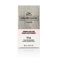 Wella Colorcharm Permanent Liquid Toner T14 Pale Ash Blonde 1.4 FL OZ (42 mL)
