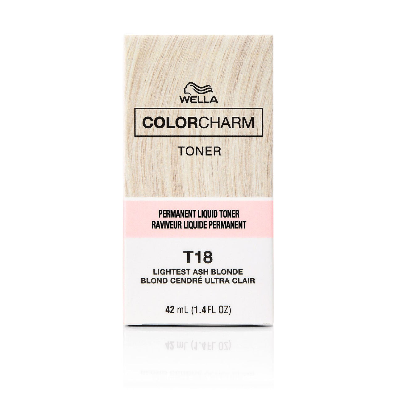 Wella ColorCharm Permanent Liquid Toner T18 Lightest Ash Blonde 1.4 fl. oz. / 42 mL