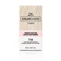 Wella ColorCharm Permanent Liquid Toner T18 Lightest Ash Blonde 1.4 fl. oz. / 42 mL