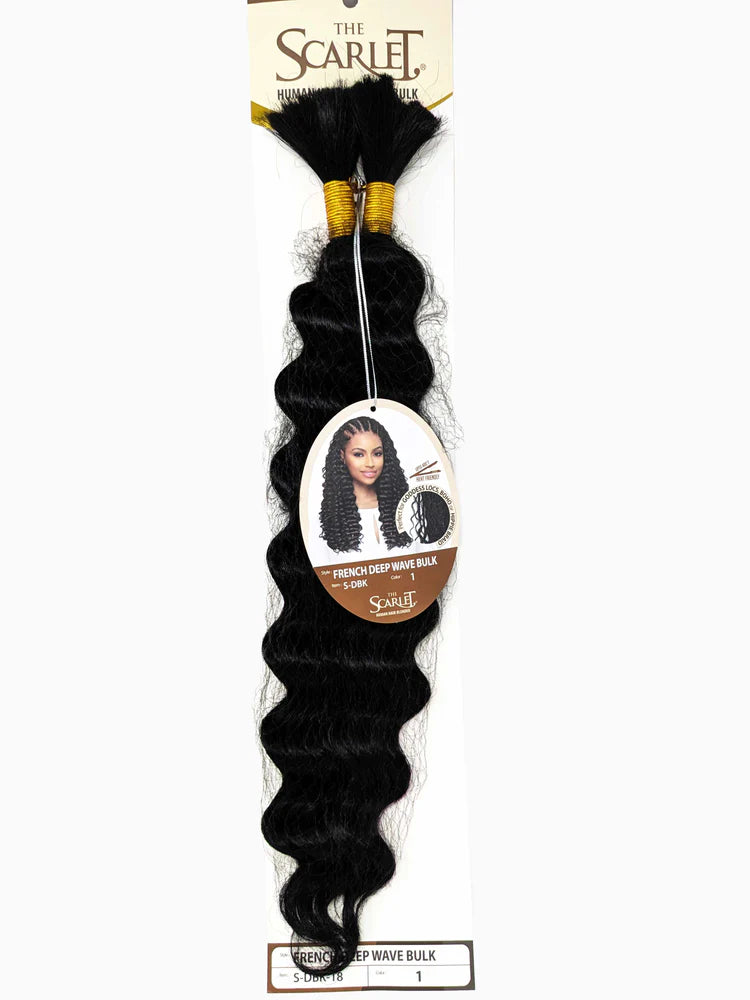Eve Hair Scarlet French Deep Wave Bulk 14"