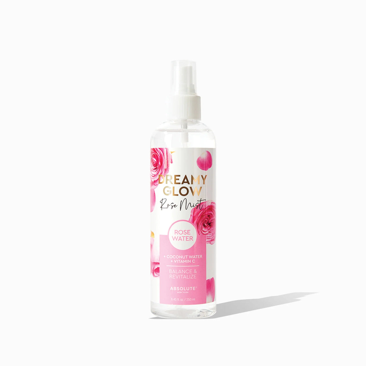Absolute New York Dreamy Glow Rose Mist – Coconut Water + Vitamin C  FRM02 – 8.45 fl oz - ANNS BEAUTY SUPPLY