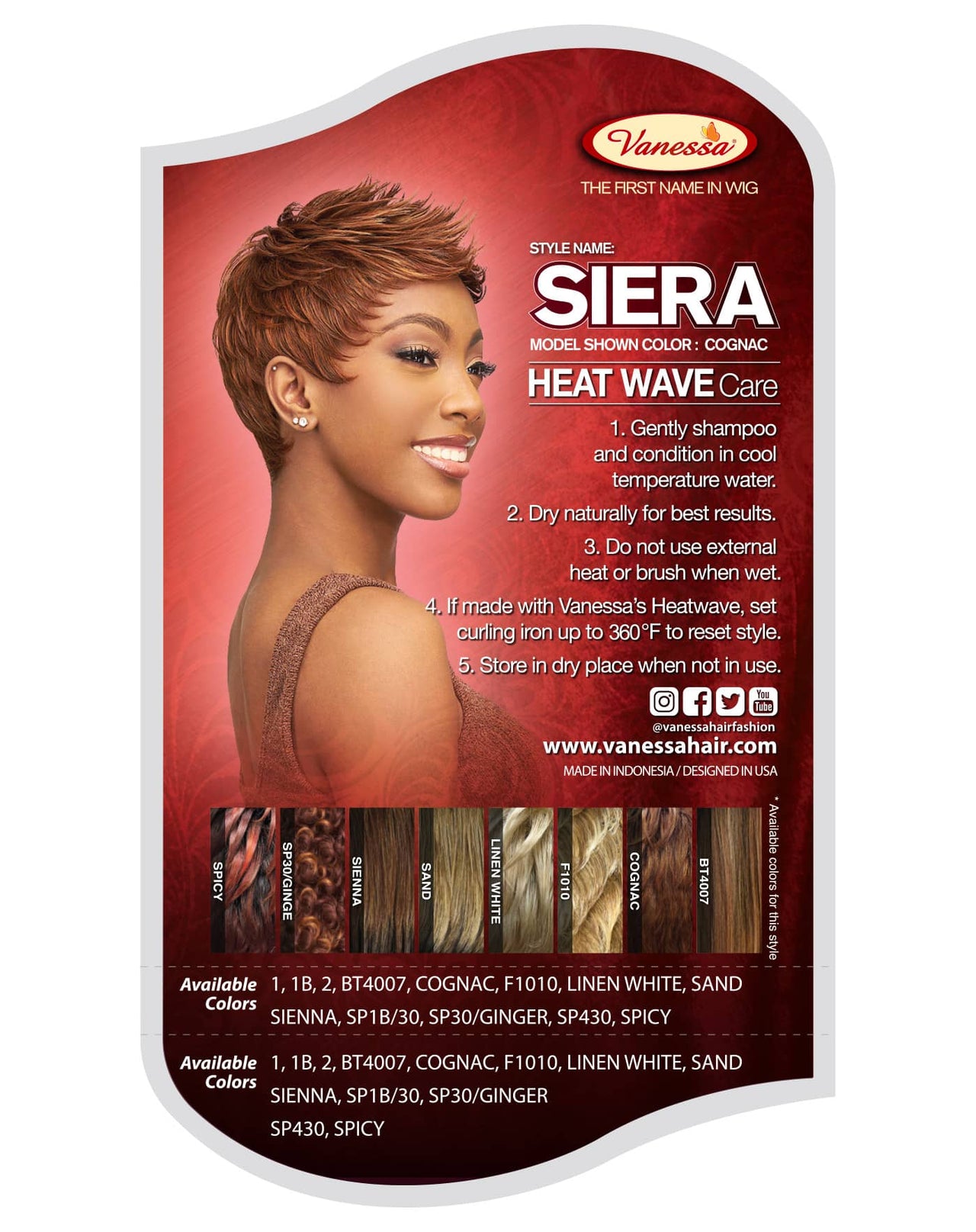 Vanessa Fashion Full Wig Siera - ANNS BEAUTY SUPPLY