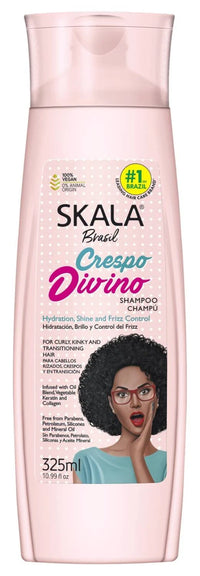 Skala Brasil Crespo Divino Shampoo for Curly, Kinky & Transitioning Hair 325ml