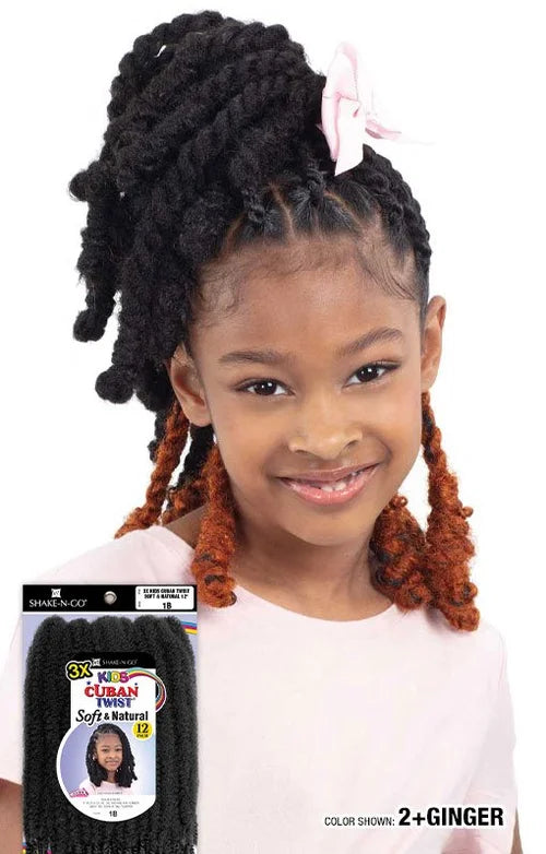 Shake N Go Kids Cuban Twist Soft and Natural 12 Inch - ANNS BEAUTY SUPPLY