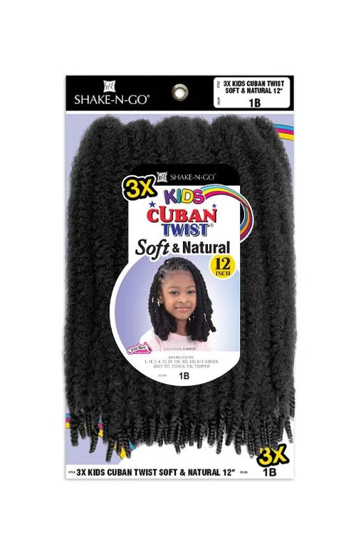 Shake N Go Kids Cuban Twist Soft and Natural 12 Inch - ANNS BEAUTY SUPPLY
