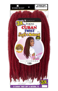 Shake N Go Equal 3x Cuban Twist Soft and Natural 16 Inch - ANNS BEAUTY SUPPLY