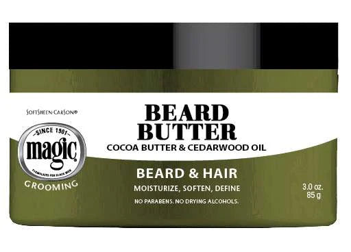 SoftSheen Carson Magic Grooming Beard Butter Cocoa Butter & Cedarwood Oil 3 oz - ANNS BEAUTY SUPPLY
