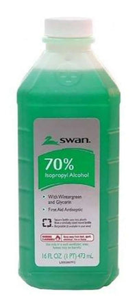 Swan 70% Isopropyl Alcohol with Wintergreen and Glycerin 16 oz - ANNS BEAUTY SUPPLY