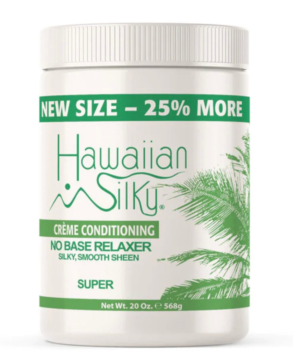 Hawaiian Silky Crème Conditioning No Base Relaxer Super 20 oz. - ANNS BEAUTY SUPPLY