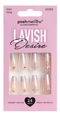 Poshmellow Lavish Desire Press-On Nails – 65565 - ANNS BEAUTY SUPPLY