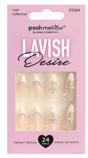 Poshmellow Lavish Desire Press-On Nails – Luxe Collective 65564 - ANNS BEAUTY SUPPLY