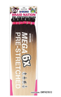 Mayde Beauty Braid Nation Mega Pre-Stretched Braids – 6X 64