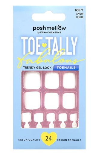 Poshmellow Toe•tally Fabulous Toenails – Snow White 65671 - ANNS BEAUTY SUPPLY