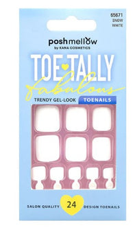 Poshmellow Toe•tally Fabulous Toenails – Snow White 65671 - ANNS BEAUTY SUPPLY