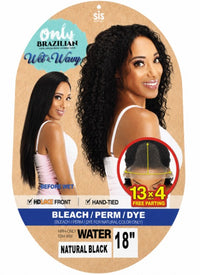 Zury Sis Only Brazilian 100% Virgin Remy Human Hair 13x4 HD Lace Front Wig Water 18