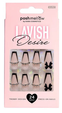 Poshmellow Lavish Desire Press-On Nails – 65538 - ANNS BEAUTY SUPPLY