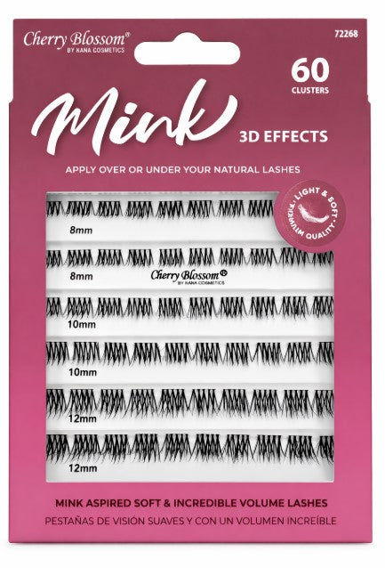 Product Title Cherry Blossom "Mink" 3D Effects Lash Clusters – High Definition Volume Mix (60 Count) 72268 - ANNS BEAUTY SUPPLY