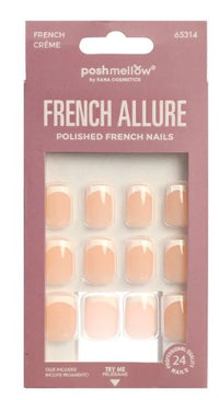 Poshmellow French Allure Polished French Nails – French Crème 65314 - ANNS BEAUTY SUPPLY