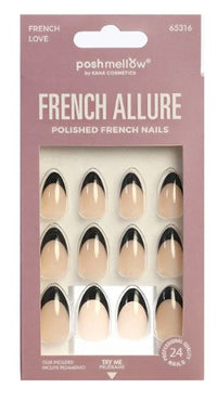 Poshmellow French Allure Polished French Nails – French Love 65316 - ANNS BEAUTY SUPPLY