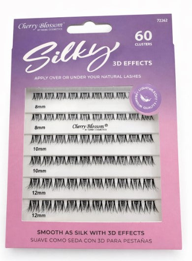 Cherry Blossom "Silky" 3D Effects Lash Clusters – Natural Volume Mixed Pack (60 Count) 72262 - ANNS BEAUTY SUPPLY