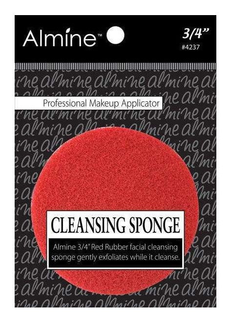 Almine 3/4" Red Rubber Cleansing Sponge – Professional Makeup Applicator 4237
