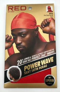 RED by Kiss Power Wave Silky Satin Durag HD16 One Size Fits All Pink - ANNS BEAUTY SUPPLY