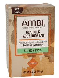 Ambi Goat Milk Face & Body Bar with Lychee Fruit – 5.3 oz - ANNS BEAUTY SUPPLY