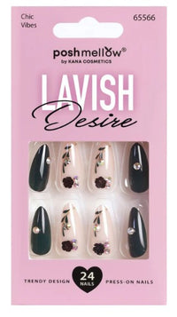 Poshmellow Lavish Desire Press-On Nails – Chic Vibes 65566 - ANNS BEAUTY SUPPLY