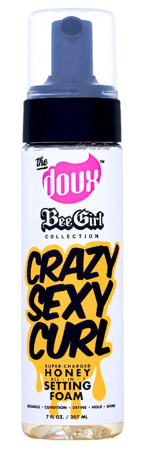 The Doux Bee Girl Crazy Sexy Curl Honey Setting Foam – 7 oz - ANNS BEAUTY SUPPLY