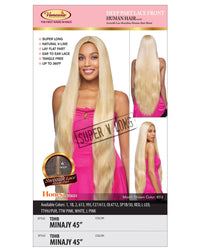 Vanessa Honey Collection Human Hair Blend Deep Part Lace Front Wig THB MINAJY 45