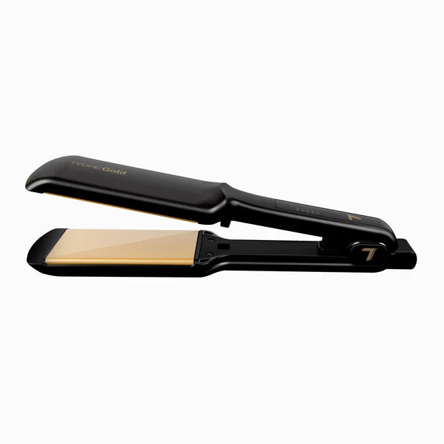 Tyche Gold Double Coated Gold Ceramic Flat Iron - 2"