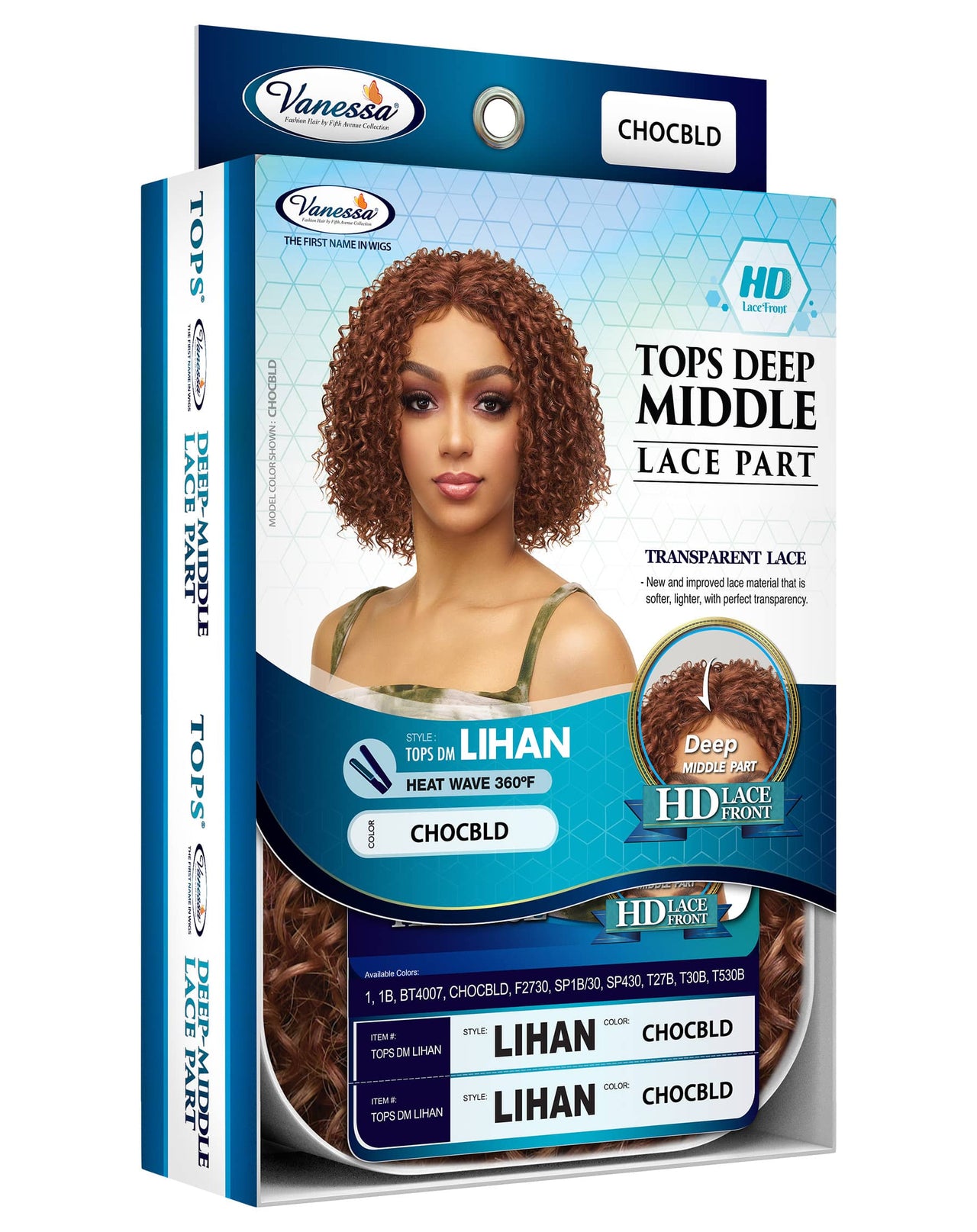 Vanessa Top Lace Deep Middle Part HD Lace Front Wig Lihan - ANNS BEAUTY SUPPLY