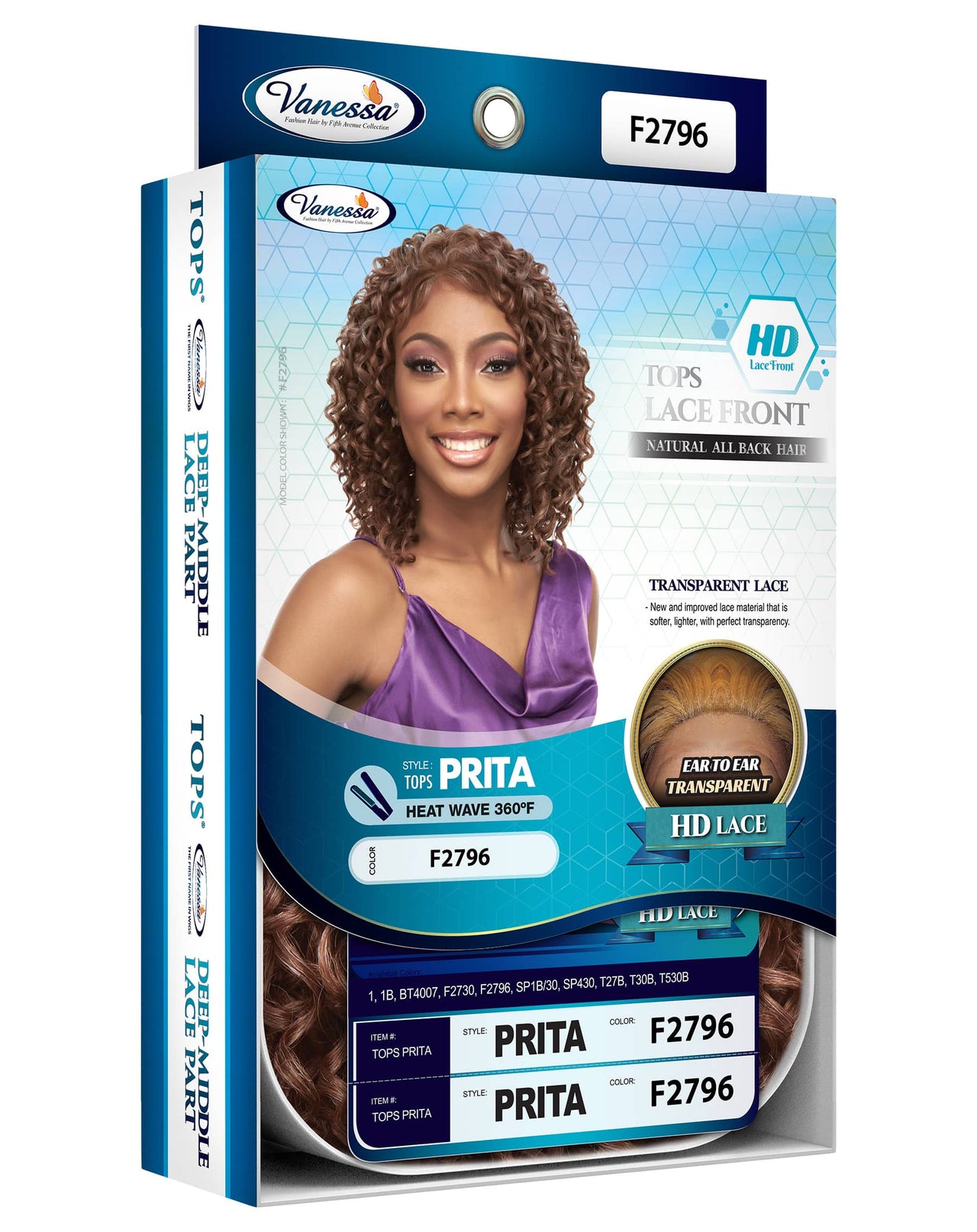 Vanessa Tops Synthetic HD Lacefront Wig Prita - ANNS BEAUTY SUPPLY