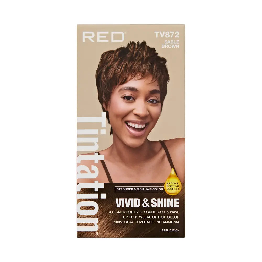 Red Tintation Vivid and Shine Hair Color TV872 Sable Brown - ANNS BEAUTY SUPPLY