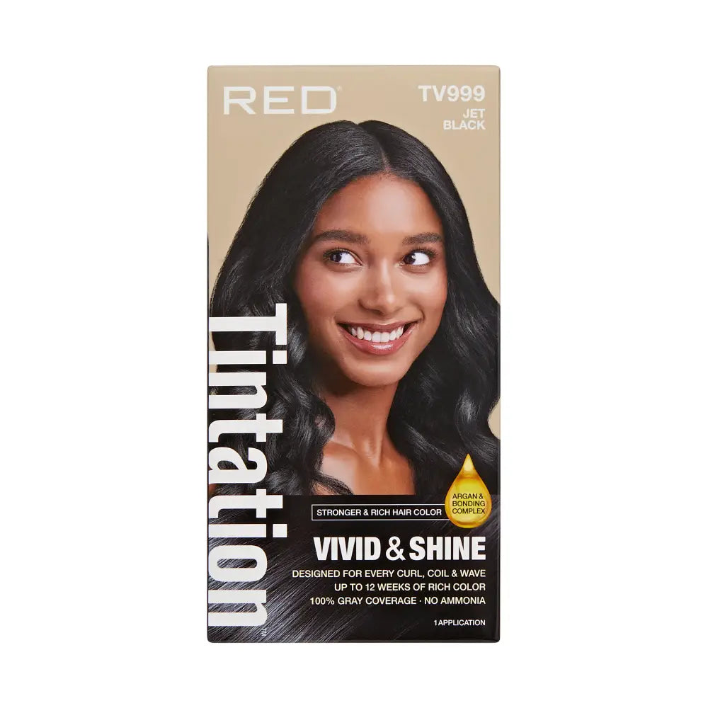 Red Tintation Vivid and Shine Hair Color TV999 Jet Black - ANNS BEAUTY SUPPLY