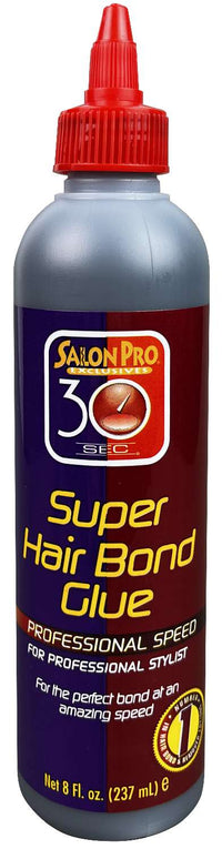 Salon Pro 30 Second Super Hair Bond Glue Professional Speed 8 oz